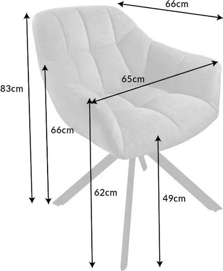 Set 2 scaune pivotante Papillon, piele neagra