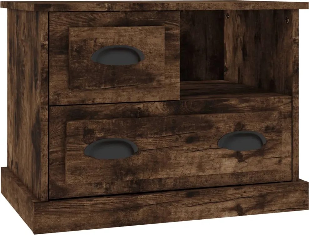 vidaXL Noptieră, stejar fumuriu, 60x39x45 cm