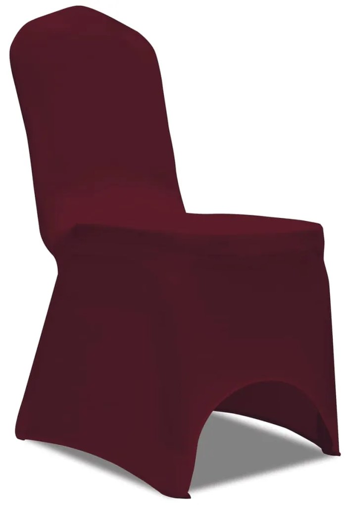 vidaXL Huse elastice pentru scaun, 100 buc., bordo