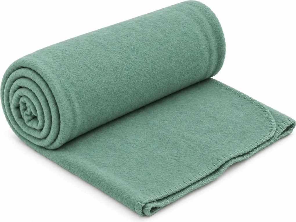 Patura fleece FLEORA, mentolova Dimensiune: 150 x 200 cm