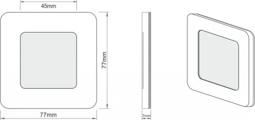 LDST DI-01-B-BZ9 - LED iluminat scară DIANA 9xLED/1,2W/230V alb 6500K