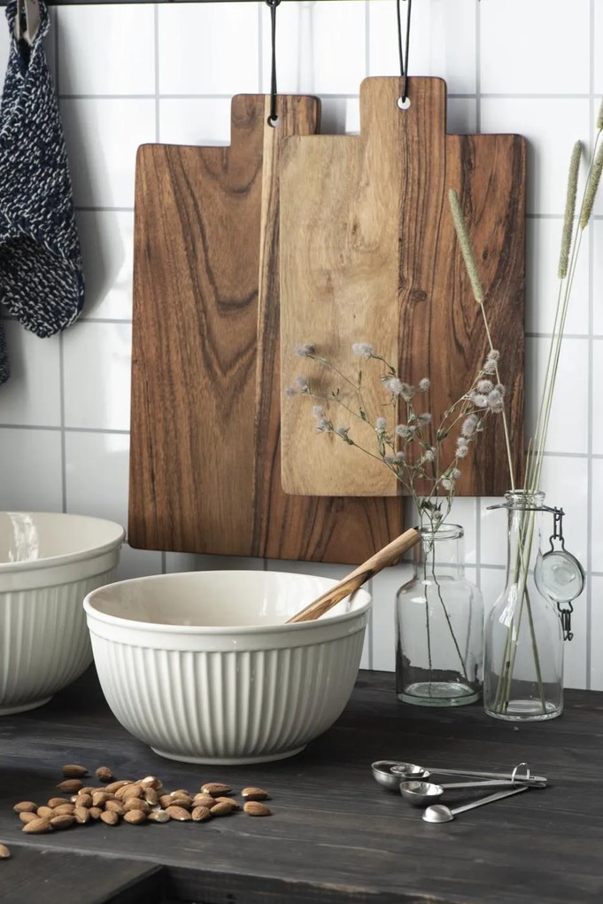 IB Laursen Set 3 boluri ceramice crem MYNTE BUTTER CREAM