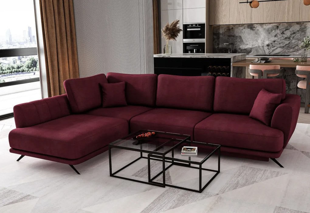 Supermobel Coltar extensibil LARDE, 276x90x191, Softis 17, stanga