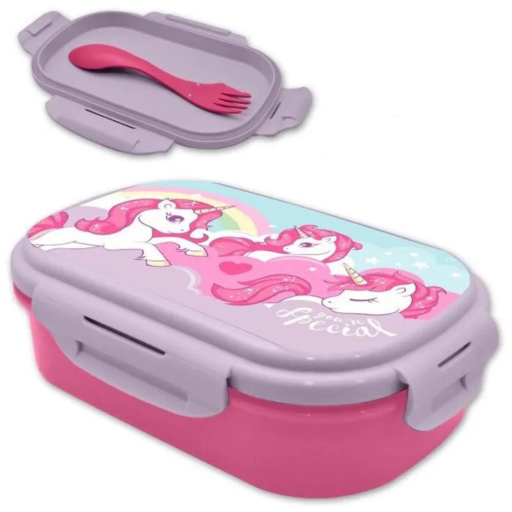 Unicorn Set de cutie de sandwichuri + tacâmuri Special