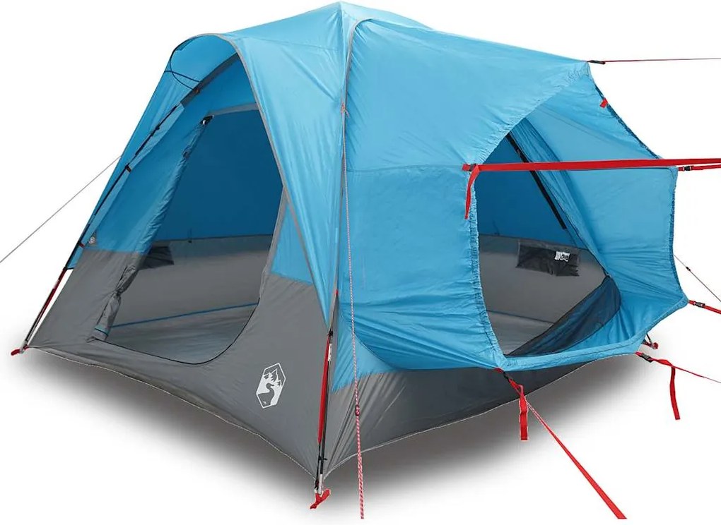 vidaXL Cort auto pentru 4 persoane, albastru, impermeabil