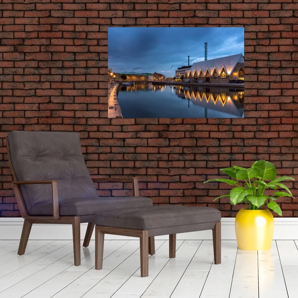 Tablou cu canalul - Göteborg (90x60 cm)