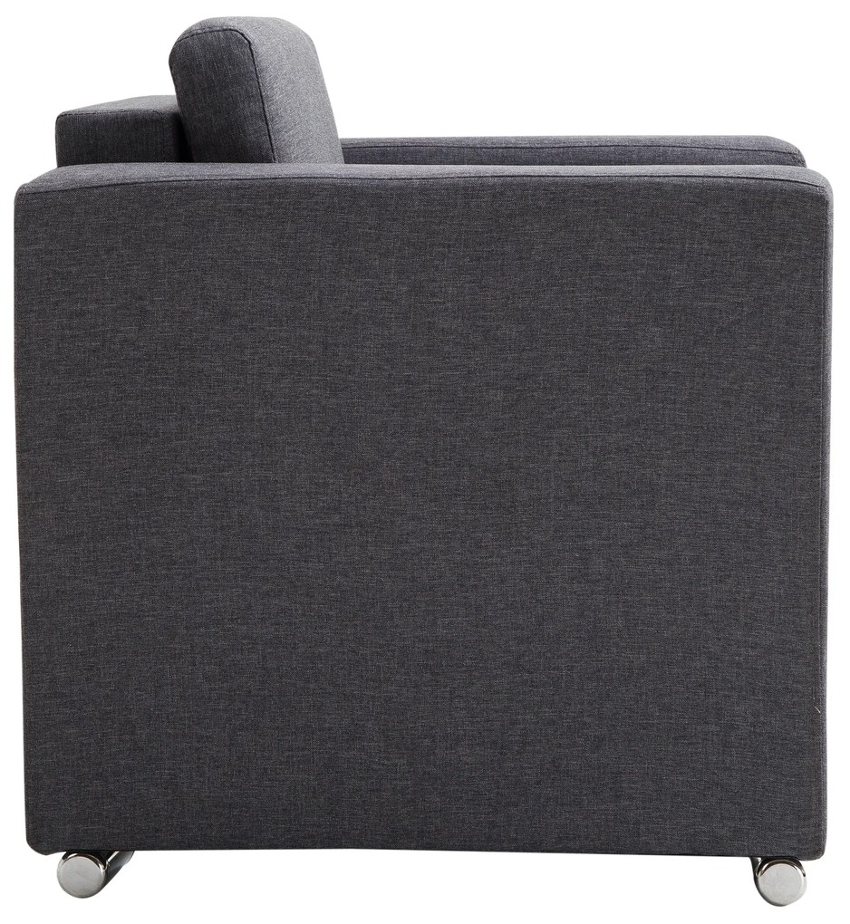 HomCom Fotoliu modern, fotoliu de design gri, mobilier pentru living | AOSOM RO