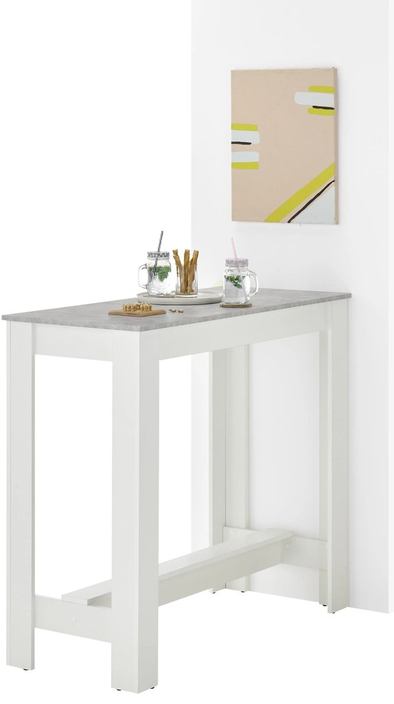 Măsuță bar Matioso 2 (beton gri + negru). 1123403