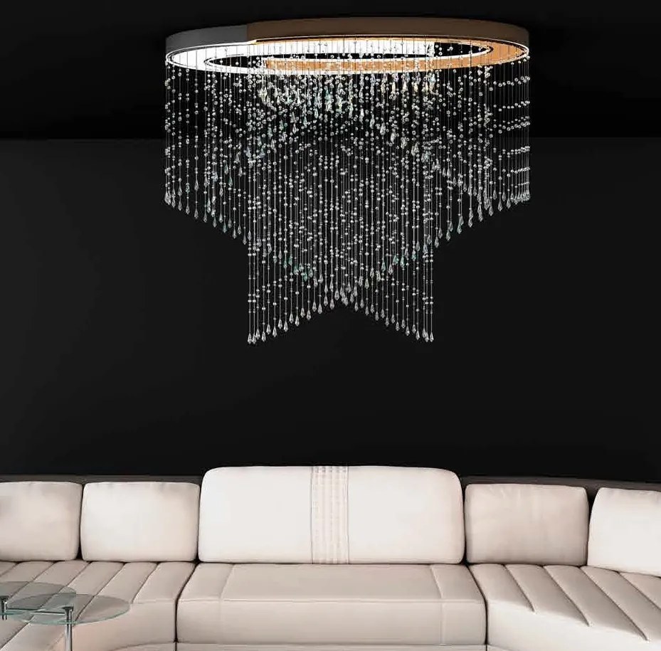 Lustra moderna aplicata LED Vision design LUX ANNULUS 01 – CH
