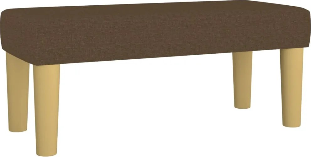 vidaXL Bancă, maro închis, 70x30x30 cm, textil