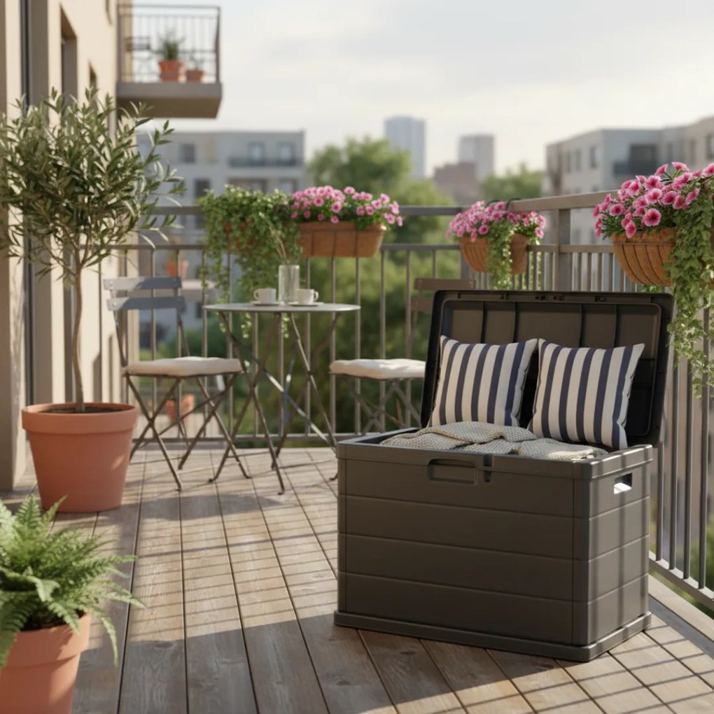 Cutie de depozitare BETA, 170L, 78x55x52cm, antracit I.P.A.E-Progarden