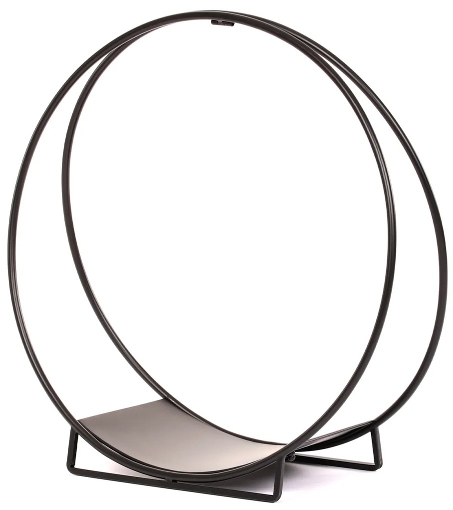Suport metalic din lemn rotund, 70 x 71 x 29 cm