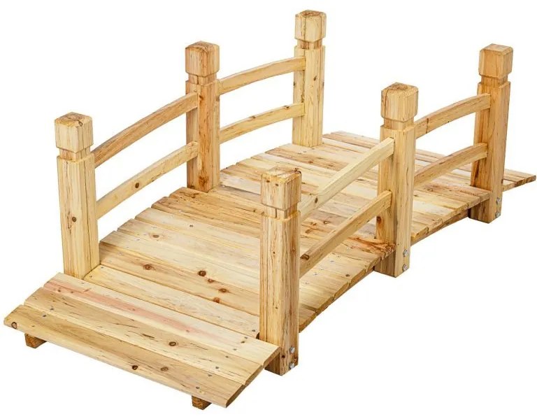 Pod de grădină din lemn, 150 x 67 x 55 cm, capacitate de înc