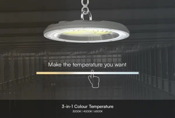 Corp de iluminat LED industrial High Bay LED/150W/230V 3000/4000/6500K IP65 ø 27,7 cm