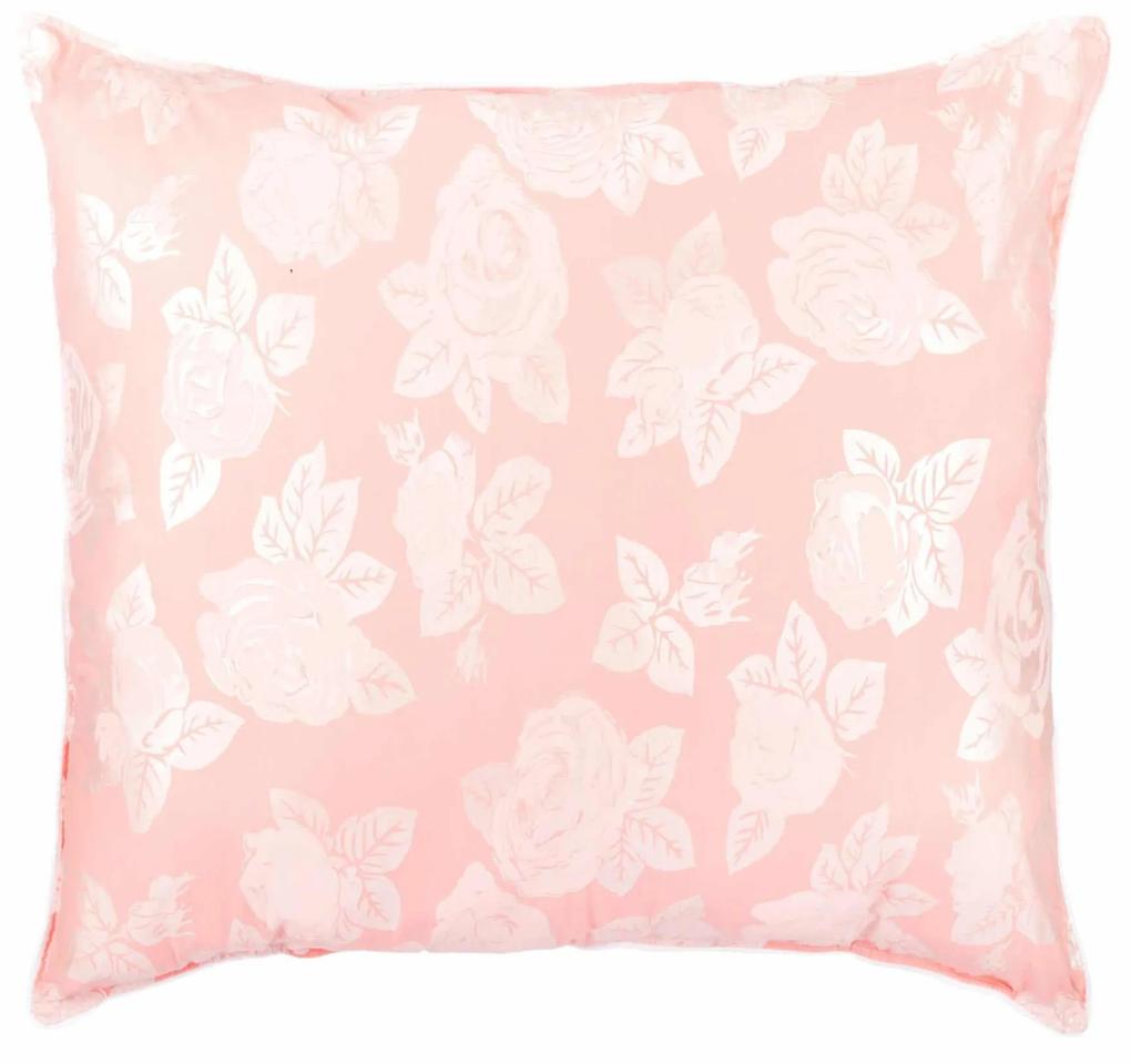 Perna puf si pana gasca 60x60cm floral roz