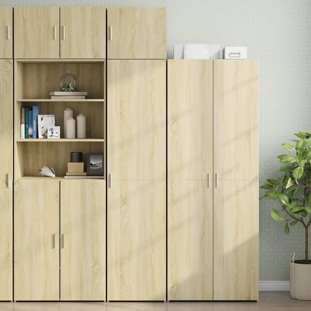 vidaXL Dulap de depozitare slim, stejar sonoma, 45x42,5x225cm, lemn