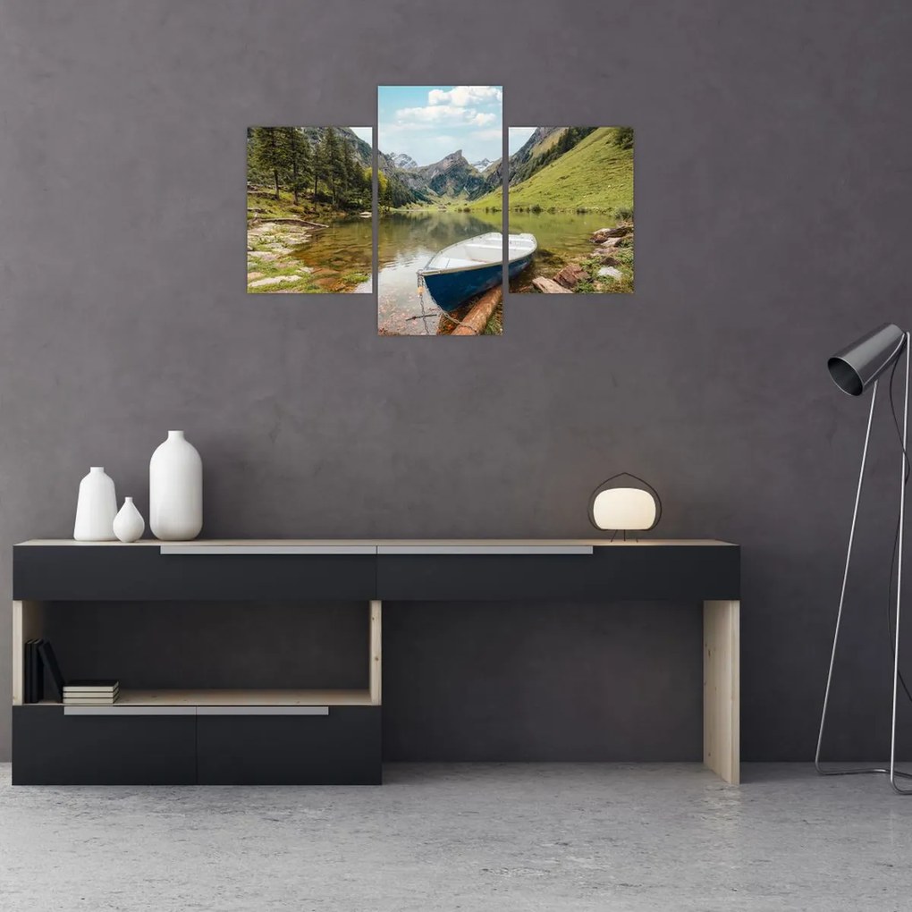 Tablou - Seealpsee, lac din Elveția (90x60 cm)