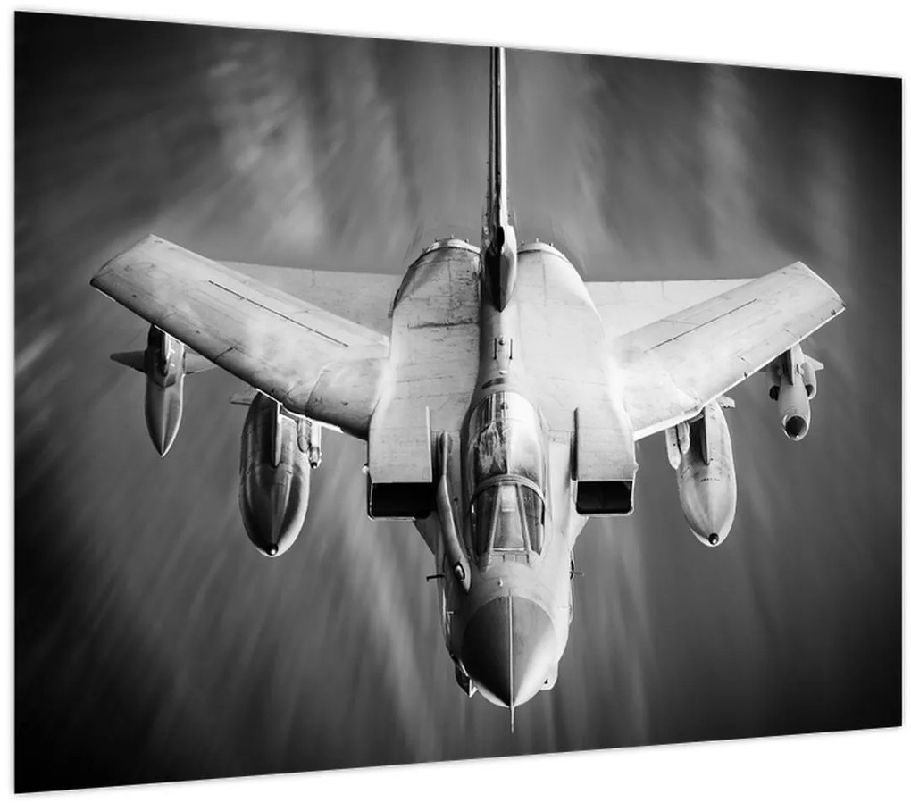 Tablou pe sticlă - Aeronava (70x50 cm)
