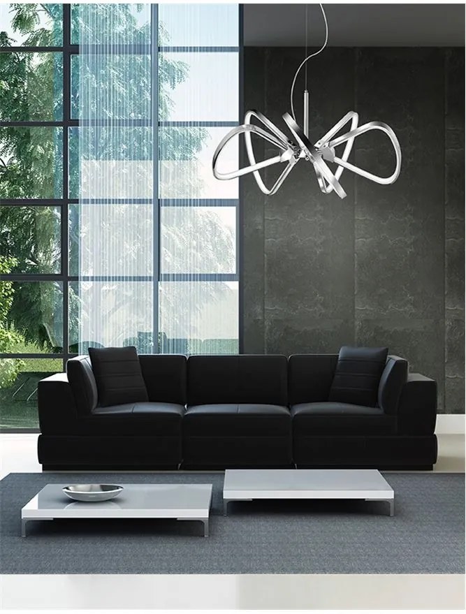 Lustra LED regalbila design modern Della