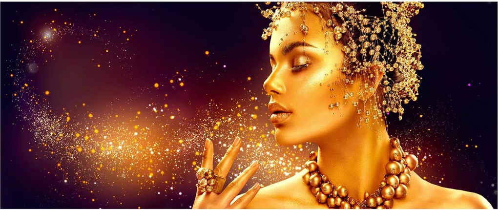 Tablou - Regina de aur (120x50 cm)