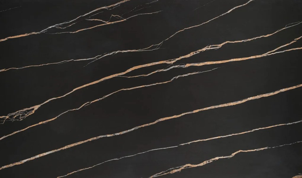 Masa extensibila Lozano marmura neagra L140-200 cm
