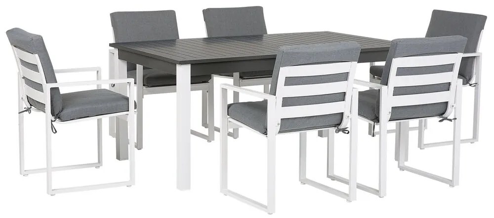 Set de masă pentru grădină Paole (gri) (pentru 6 persoane). 1011733