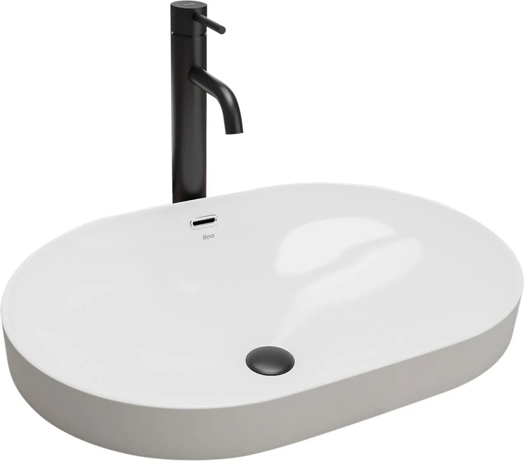 Lavoar Arleta alb ceramica sanitara - 59 cm
