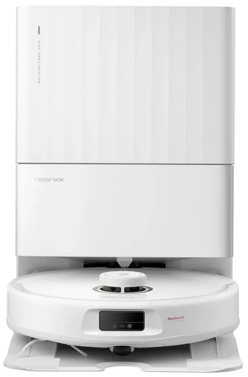 Robot aspirator Roborock Q Revo Max V, 7000Pa, 180 min, 300 m², Dry/Mocro, Wi-Fi, PreciSense® LiDAR + Reactive AI, Asistent vocal, Alb