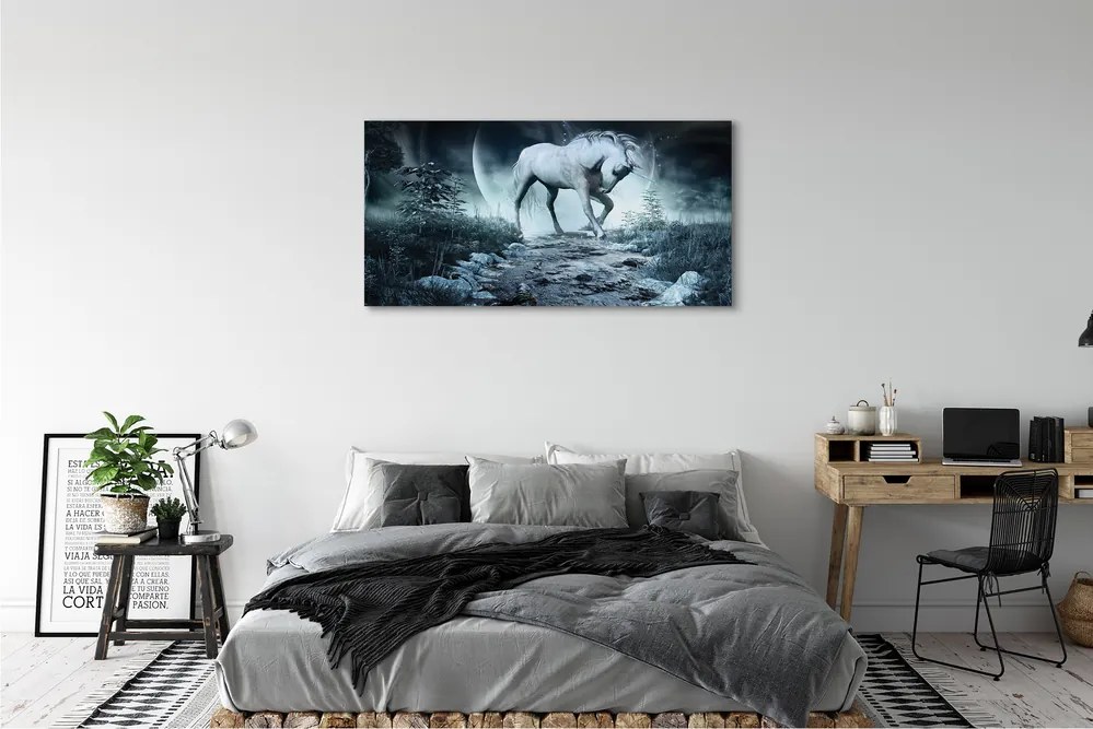 Tablouri canvas Forest Unicorn Moon