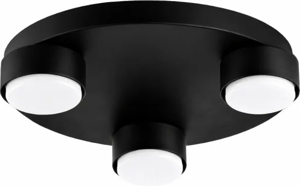 Brilagi - Plafonieră LED MONO 3x GX53/30W/230V, Ø 30 cm, negru