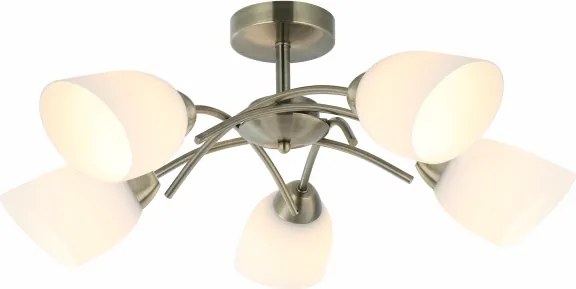 Lustră aplicată DONNA 5xE27/60W/230V patină