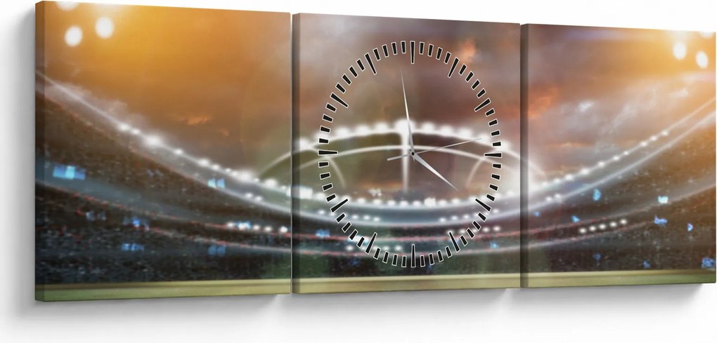 Tablou - Stadion (cu ceas) (90x30 cm)