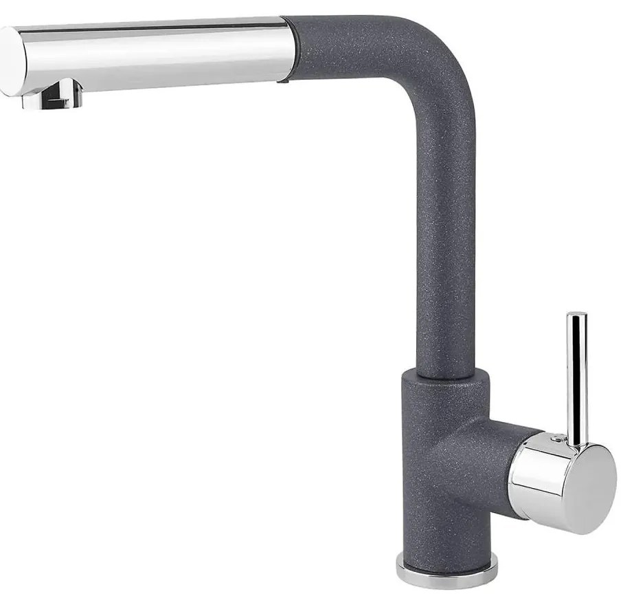 Concept BDG4527DG - Baterie pentru chiuvetă cu pulverizator extractibil, 26,9 cm, granit/gri închis