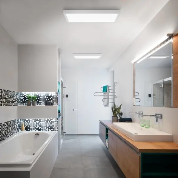 Plafonieră LED pentru baie Brilagi FRAME LED/50W/230V 3000/4000/6000K IP44 alb