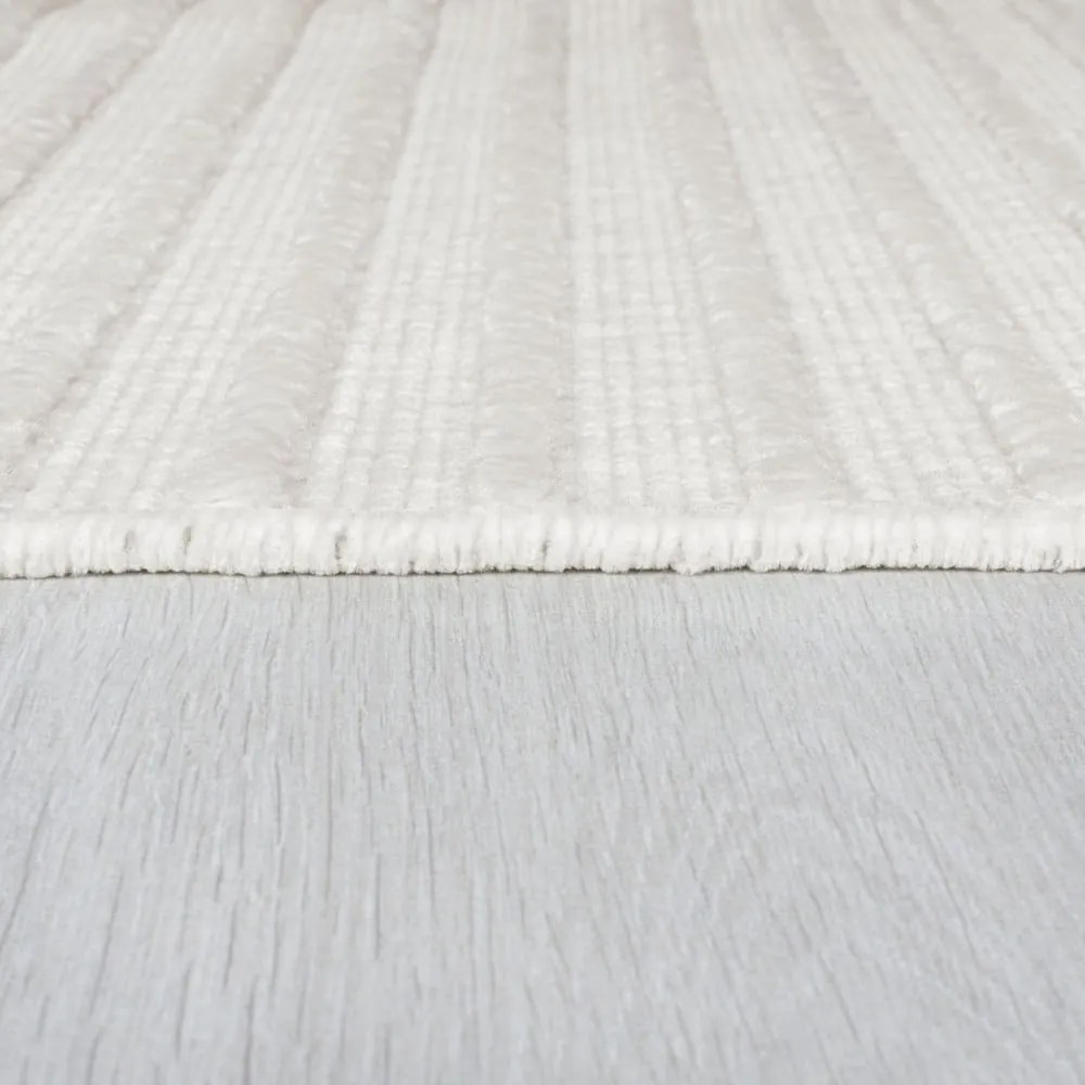 Covor alb lavabil din janilie 80x160 cm Elton – Flair Rugs
