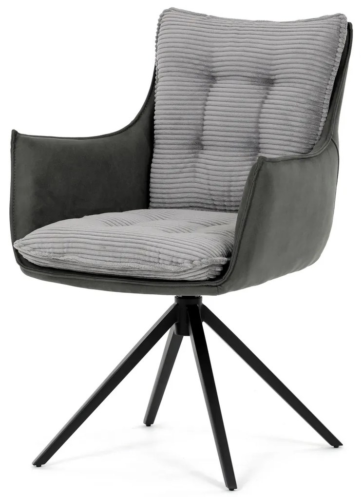 Set de scaune de sufragerie cu mecanism deîntoarcere DCH-D1345 GREY2, 2 buc.