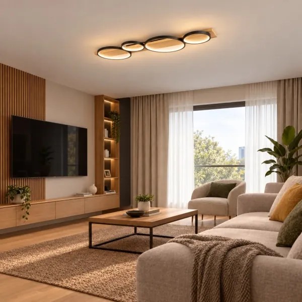 BRILAGI - Plafonieră LED PLANK LED/38W/230V 4000K 40x120 cm lemn