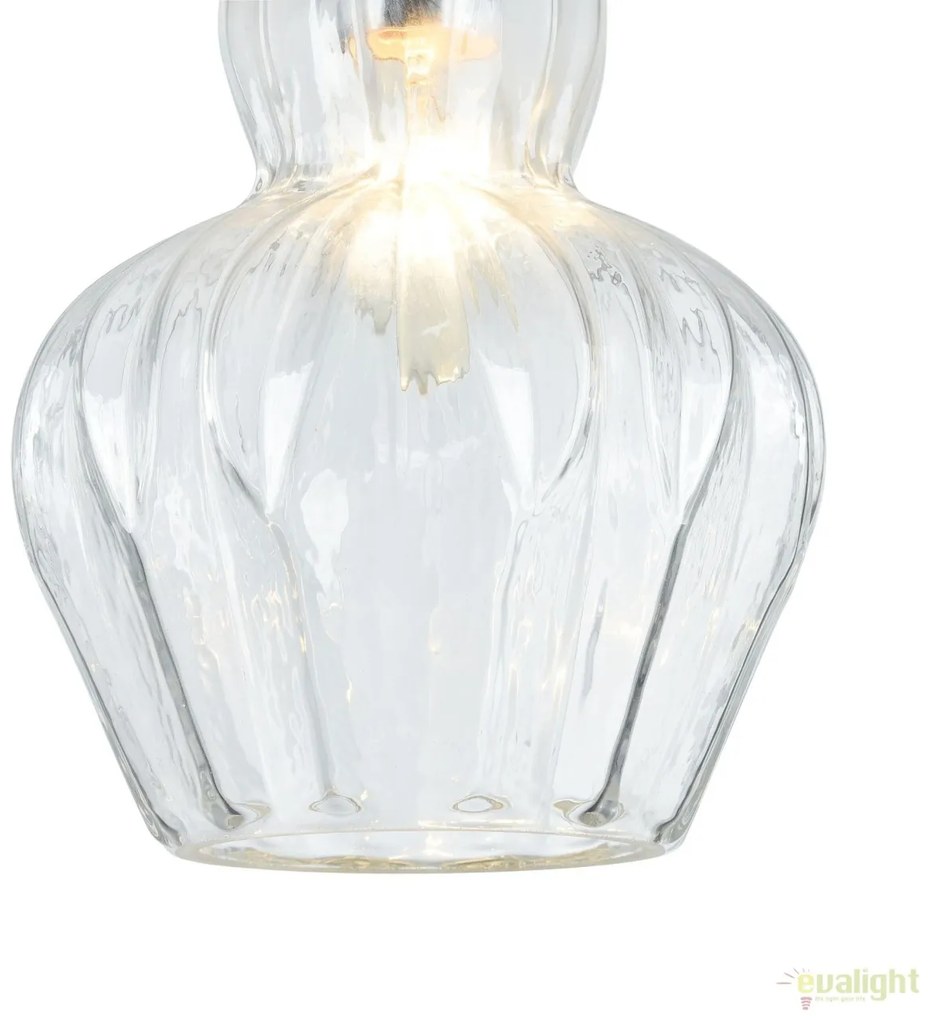 Pendul modern din sticla Eustoma, transparent MYMOD238-PL-01-TR
