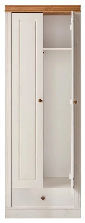 Șifonier alb din lemn de pin 65x180 cm Anita – Støraa