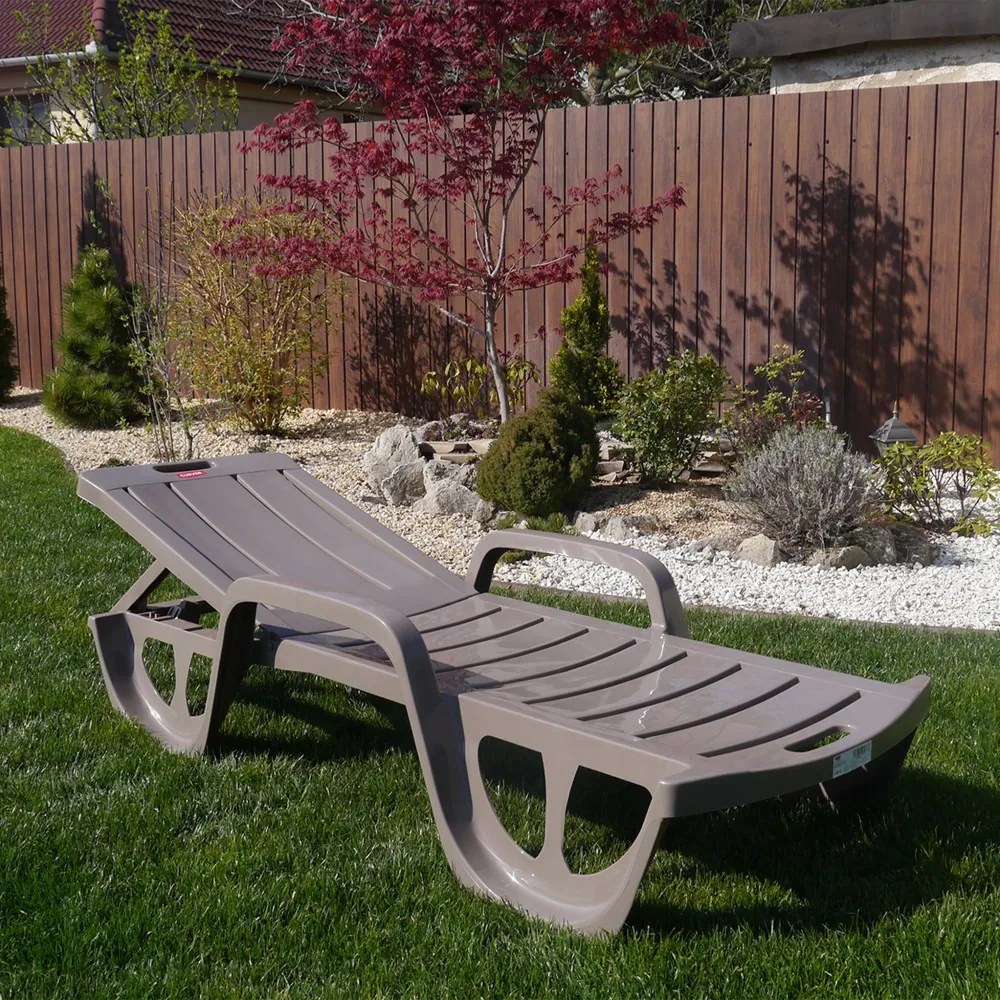 Șezlong de grădină Florida cappuccino