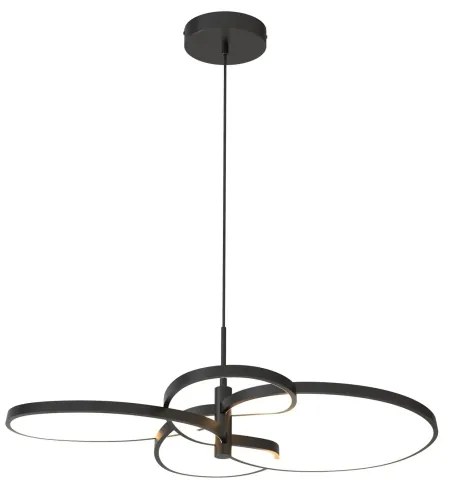 Lustră LED suspendată pe cablu RIBBON LED/37W/230V 4000K neagră