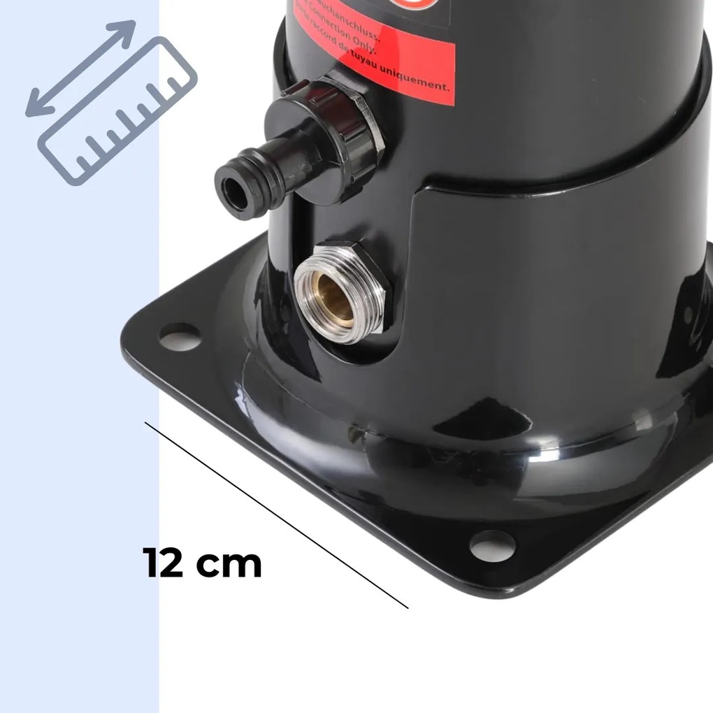 Duș solar DELFINA, 20 l, negru Jurhan