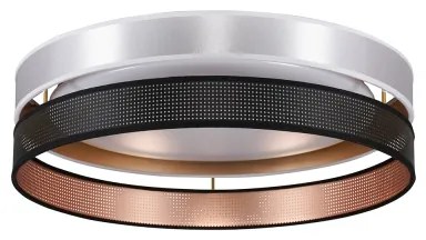 Duolla-Plafonieră LED ROLLER DUO SH. LED/24W/230V d. 45 cm argintiu/negru