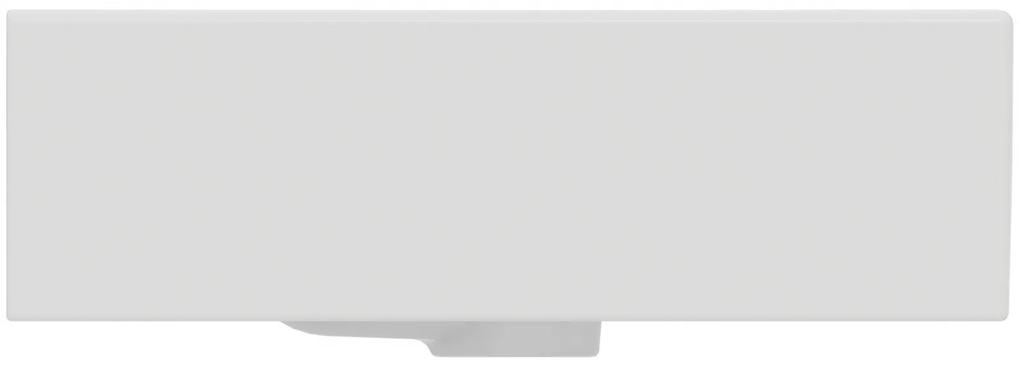 Lavoar suspendat alb 50 cm, dreptunghiular, orificiu baterie si preaplin, Ideal Standard Strada 500x420 mm