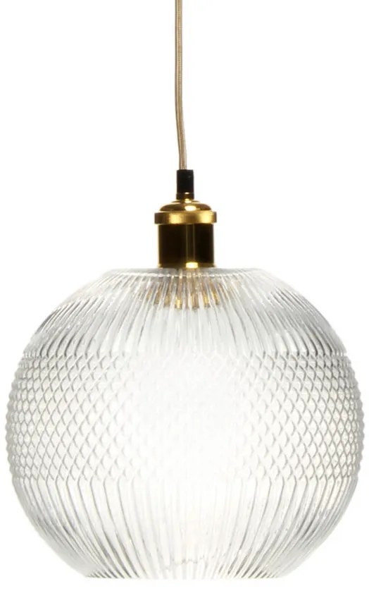 Lustra din sticla Neptun transparenta/gri, un bec