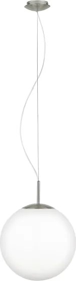 Eglo 63269 - Pendul pe cablu PIEDALE, 1xE27/60W/230V, Ø 35 cm, crom mat