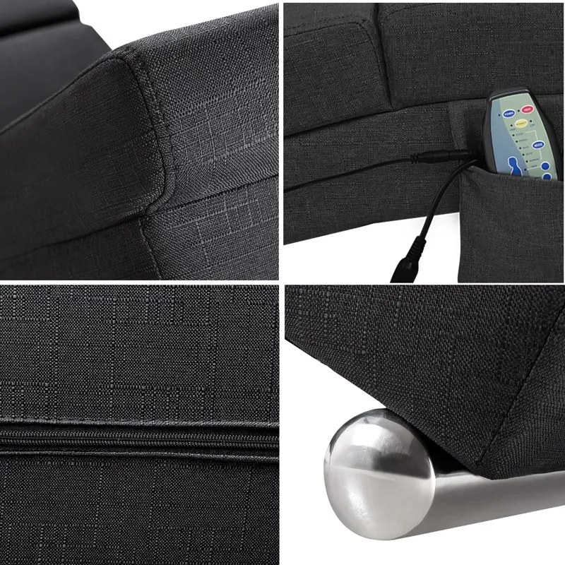 Deuba Fotoliu London cu functie de masaj si incalzire - antracit