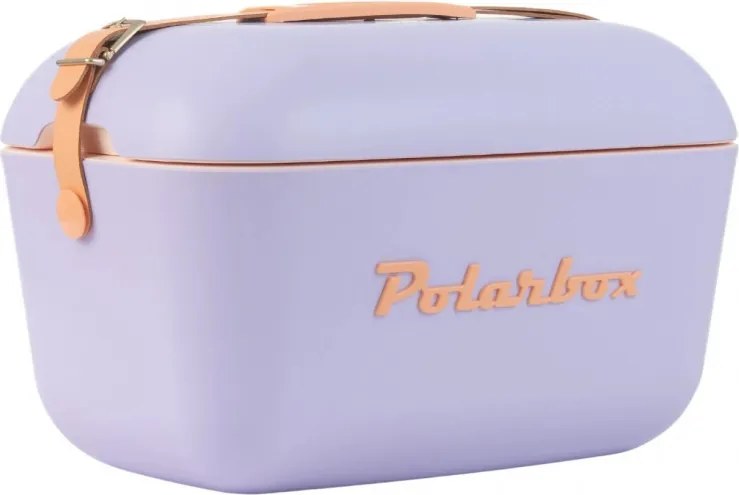 Geanta frigorifica Polarbox Pop, 20 litri, Polistiren AIRPOP, 5-15°C pana l a24h, Violet/Portocaliu