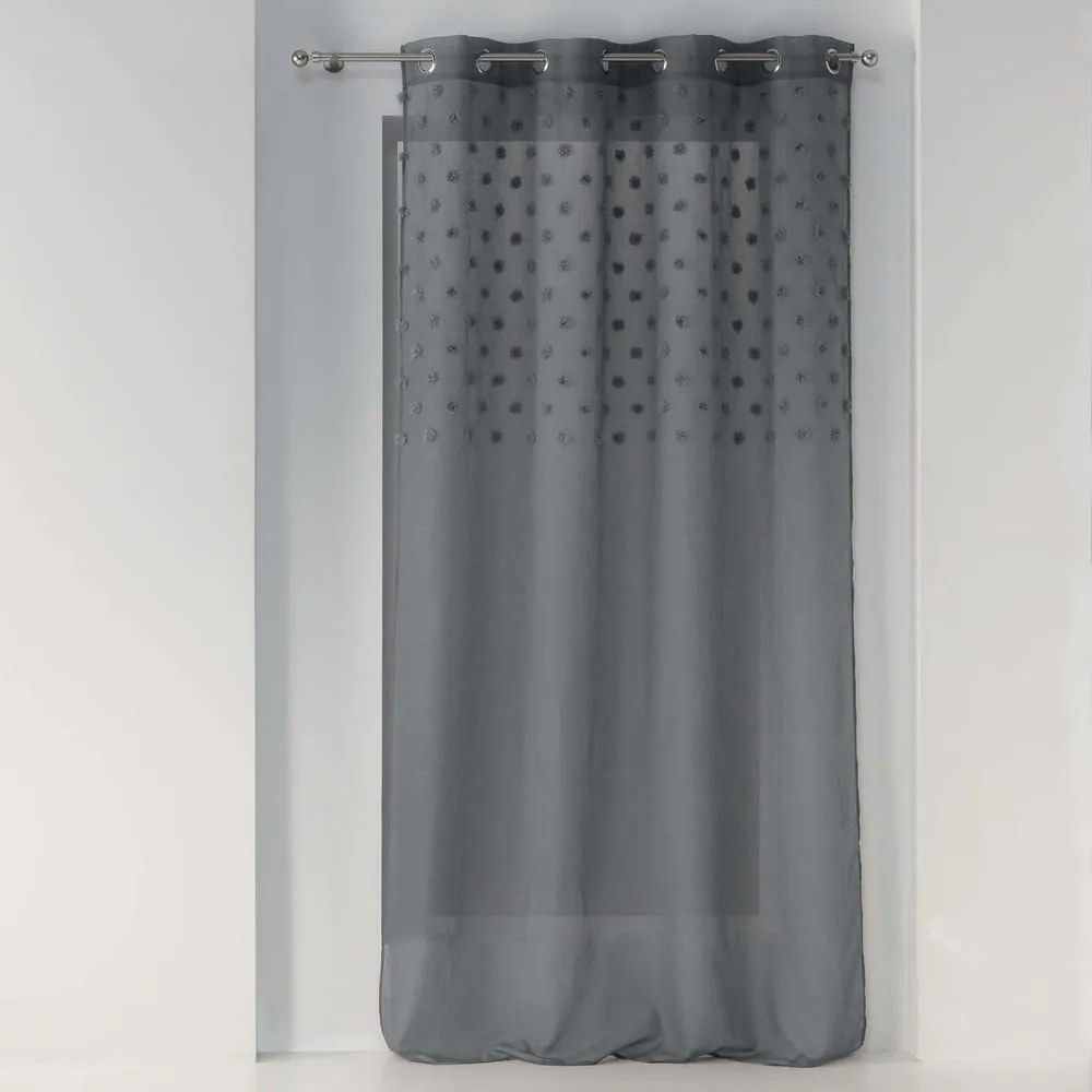 Perdea gri antracit 140x240 cm Melusine – douceur d'intérieur