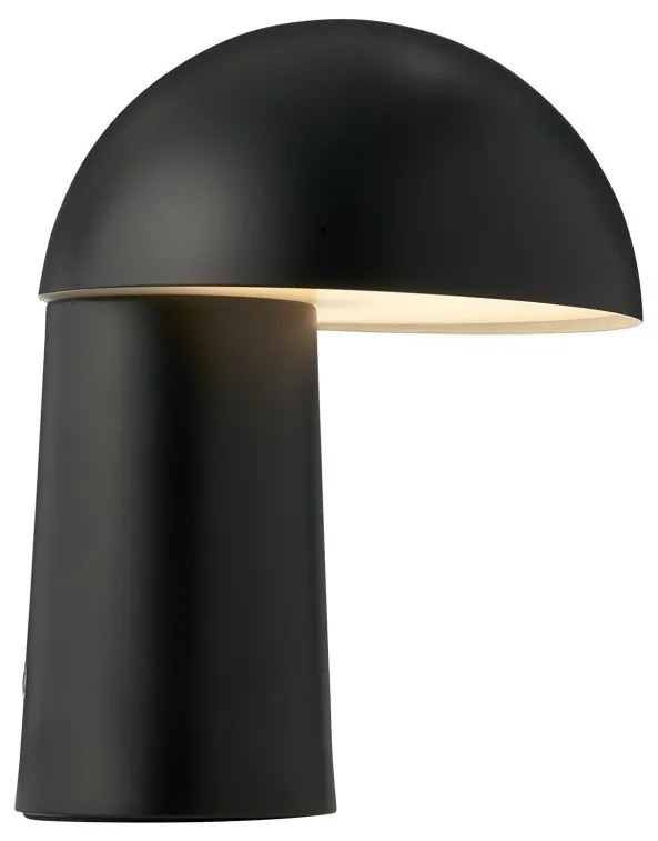Veioza LED portabila cu baterie design nordic Faye negru